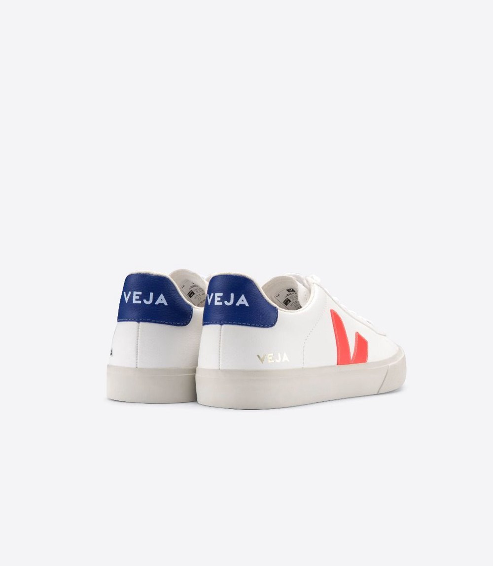 Tenis Veja Mujer - Campo Chromefree - Blancos/Naranjas - 612VPXOYM